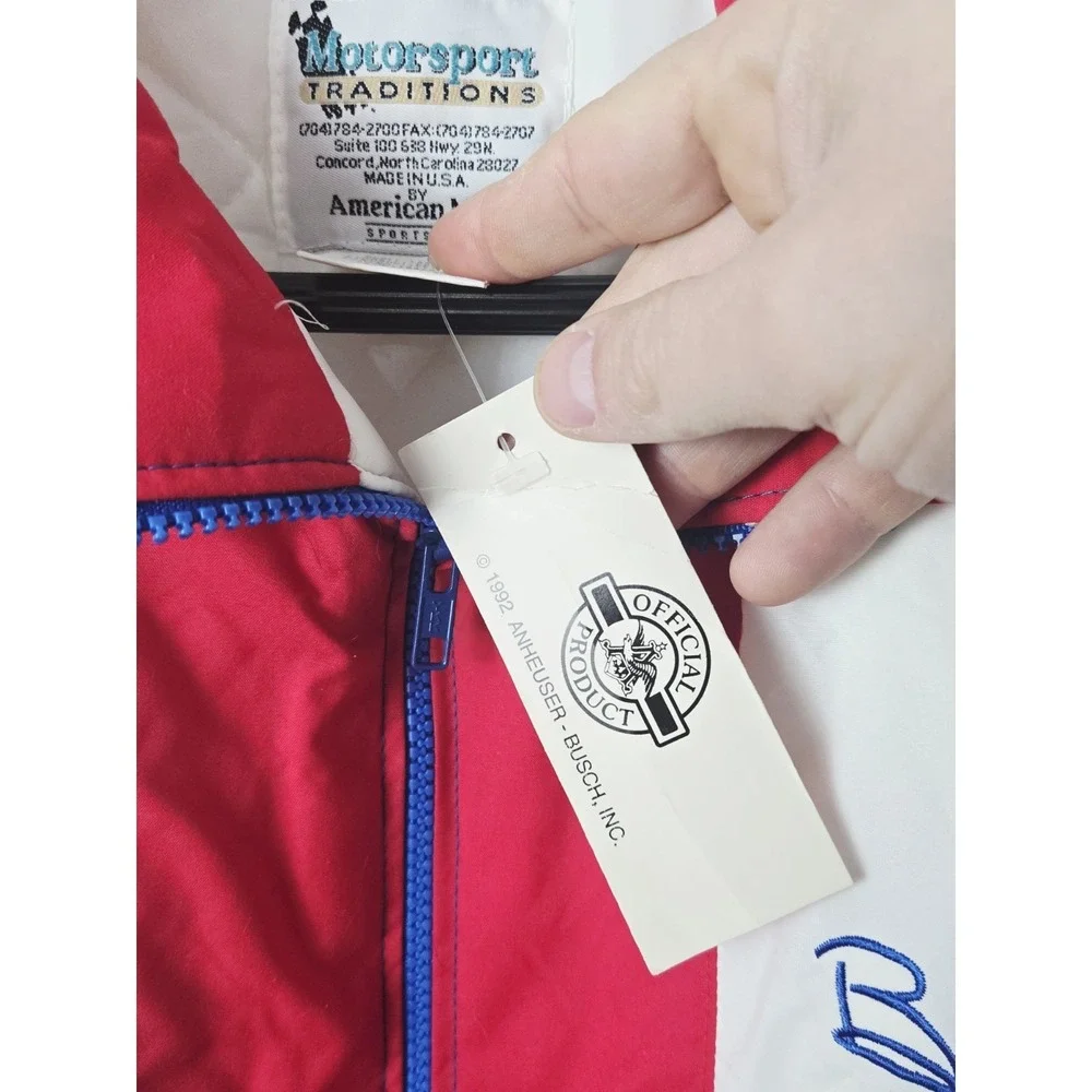 Vintage Bill Elliott #11 Motorsport Traditions Nascar Jacket Sz Medium Budweiser